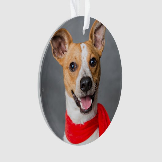 Voor altijd in ons hart Aangepaste foto-toetsenbor Ornament (voorkant)