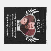 Voor altijd in ons hart Angel Memorial Keepsake So Fleece Deken (Voorkant (Horizontaal))