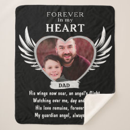 Voor altijd in ons hart Angel Memorial Keepsake So Sherpa Deken