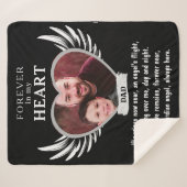 Voor altijd in ons hart Angel Memorial Keepsake So Sherpa Deken (Voorkant (horizontaal))