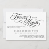 Voor altijd in ons hart Baby Memorial Aankondiging (Voorkant)