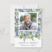 Voor altijd in ons hart begrafenis bedankkaarten kaart (Voorkant)