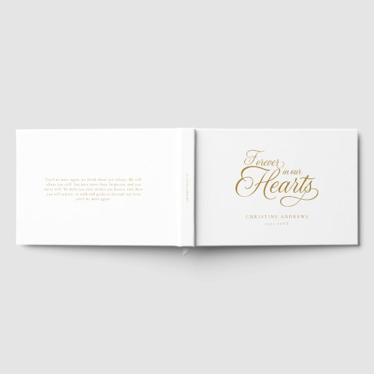"Voor altijd in ons hart" begrafenis Gastenboek (Volledig)