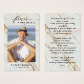 Voor altijd in ons hart begrafenis gebed Kaart (Voorkant /achterkant)