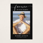 Voor altijd in ons hart begrafenis gebed Kaart (Voorkant)