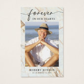 Voor altijd in ons hart begrafenis gebed Kaart (Voorkant)