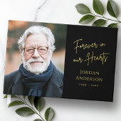 Voor altijd in ons hart begrafenis herdenkingsfoto gastenboek