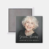 Voor altijd in ons hart begrafenis herdenkingskoel magneet (Voorkant / Achterkant)