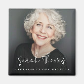 Voor altijd in ons hart begrafenis herdenkingskoel magneet (Voorkant)