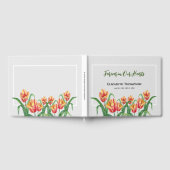 Voor altijd in ons hart begrafenis Waterverf tulpe Gastenboek (Volledig)