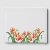 Voor altijd in ons hart begrafenis Waterverf tulpe Gastenboek (Achterkant)