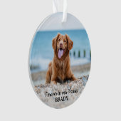 Voor altijd in ons hart - Dog 2 Foto Pet Memorial Ornament (voorkant)