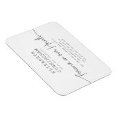 Voor altijd in ons hart Eenvoudig modern citaat Magneet (Rechterzijde)