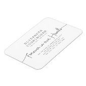 Voor altijd in ons hart Eenvoudig modern citaat Magneet (Linkerzijde)