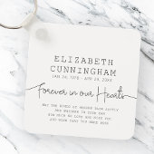 Voor altijd in ons hart Eenvoudig modern citaat Sleutelhanger