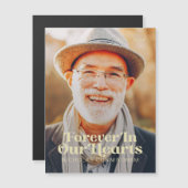 Voor altijd in ons hart Elegant Foto Memorial (Voorkant / Achterkant)