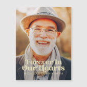 Voor altijd in ons hart Elegant Foto Memorial (Voorkant)