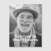 Voor altijd in ons hart Elegant Photo Memorial Car (Voorkant)