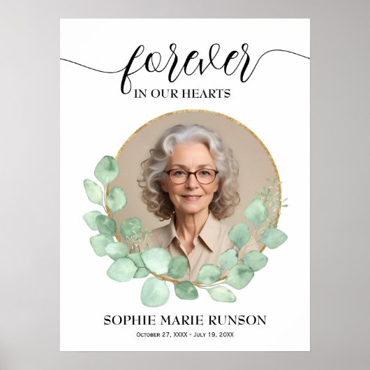 Voor altijd in ons hart Eucalyptus begrafenis Poster (Voorkant)