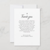 Voor altijd in ons hart Foto Begrafenis Dank u kaa Kaart (Achterkant)