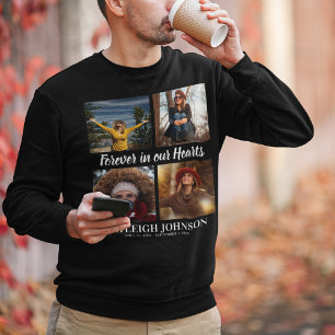 Voor altijd in ons hart   Foto Collage Memorial Trui