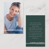 Voor altijd in ons hart Foto Funeral Memorial Card Visitekaartje (Voorkant / Achterkant)