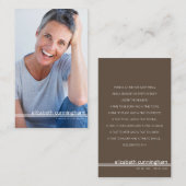 Voor altijd in ons hart Foto Funeral Memorial Card Visitekaartje (Voorkant / Achterkant)