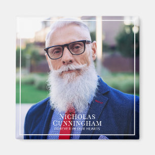 Voor altijd in ons hart Foto Memorial Keepslag Magneet