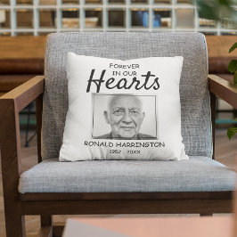 Voor altijd in ons hart | Foto Memorial Kussen