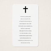 Voor altijd in ons hart Foto Memorial Prayer Cards Visitekaartje (Achterkant)