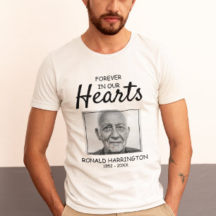 Voor altijd in ons hart   Foto Memorial Service T-shirt
