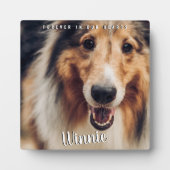 Voor altijd in ons hart Foto Pet Keepasegeheugen Fotoplaat (Voorkant)