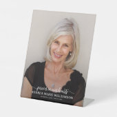 Voor altijd in ons hart Foto Reclamebord Met Voetstuk (Voorkant)