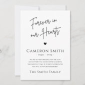 Voor altijd in ons hart foto sympathie bedankkaart (Voorkant)