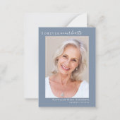 Voor altijd in ons hart Foto Sympathie Dank u niet Notitiekaartje (Voorkant)