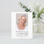 Voor altijd in ons hart Foto Sympathie Hartelijk d (Staand voorkant)