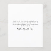 Voor altijd in ons hart Foto Sympathie Hartelijk d (Achterkant)