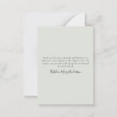 Voor altijd in ons hart Foto Sympathie Hartelijk d Notitiekaartje (Achterkant)