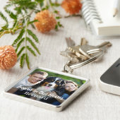 Voor altijd in ons hart Foto van Pet Dog Sleutelhanger (Zijkant)