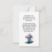 Voor altijd in ons hart | gedenkteken van het Blad Notitiekaartje (Achterkant)