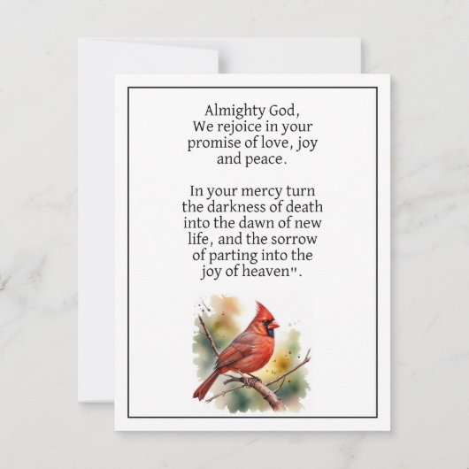 Voor altijd in ons hart | gedenkteken van het Blad Notitiekaartje (Achterkant)