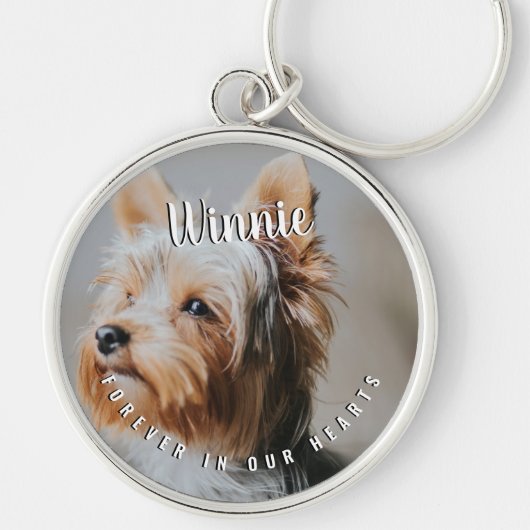 Voor altijd in ons hart Geest Memorial Keepslag Sleutelhanger (Voorkant)