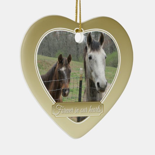 Voor altijd in ons hart Geestesgedenkteken Keramisch Ornament (Rechts)