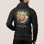 Voor altijd in ons hart Gepersonaliseerd Afbeeldin Hoodie (Achterkant)