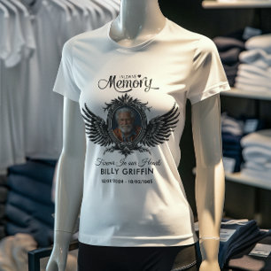 Voor altijd in ons hart: gepersonaliseerde aandenk t-shirt