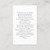 Voor altijd in ons hart gepersonaliseerde begrafen visitekaartje (Achterkant)