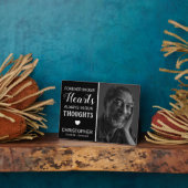 Voor altijd in ons hart | Gezinsherdenking Fotoplaat (Zijkant)