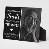 Voor altijd in ons hart | Gezinsherdenking Fotoplaat (Zijkant)