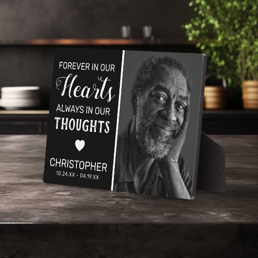 Voor altijd in ons hart | Gezinsherdenking Fotoplaat