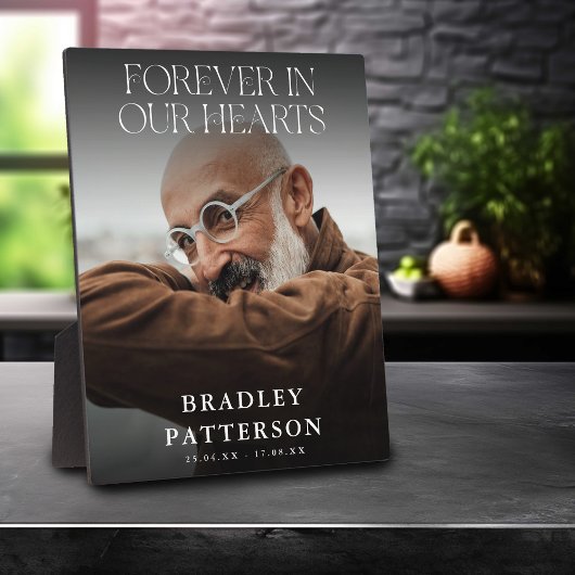 Voor altijd in ons hart graf foto herdenking eerbe fotoplaat